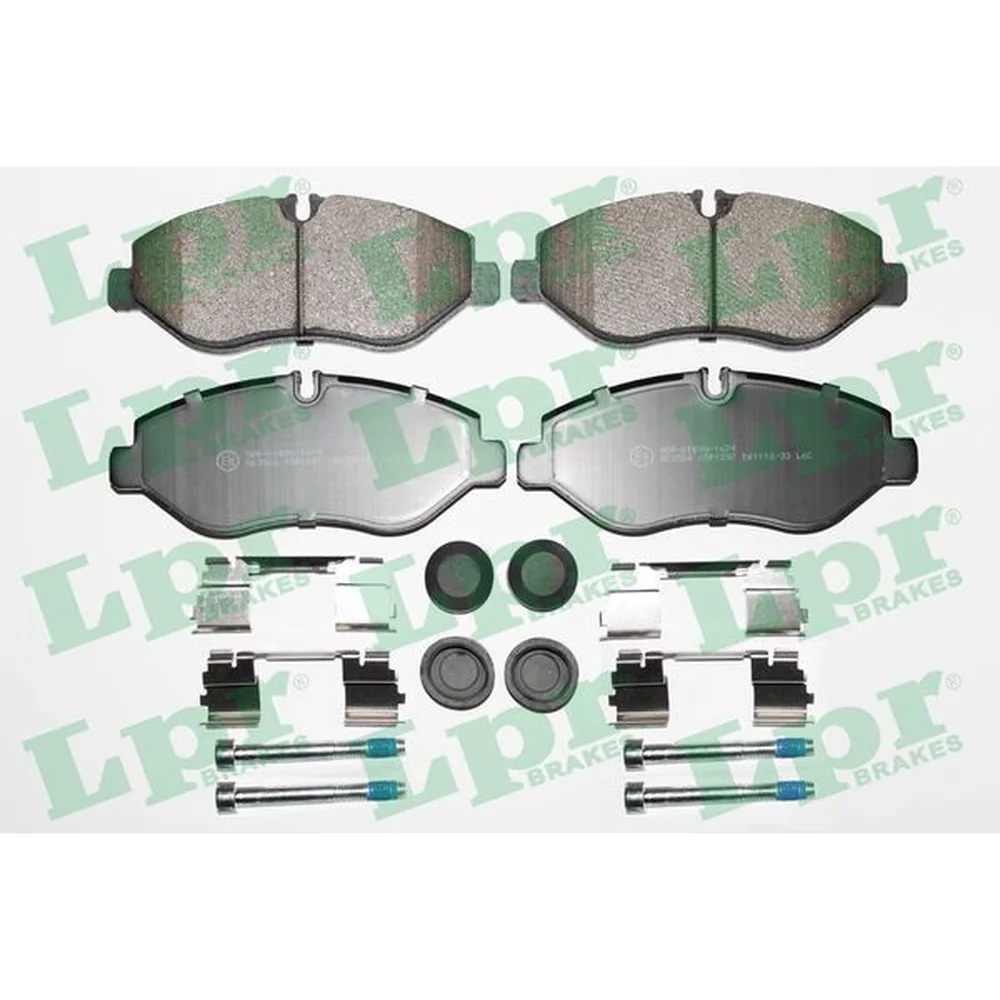 Pastillas de freno delanteras - IVECO DAILY 55.16 / M. BENZ SPRINTER 311-316-416-516 2012/à (+ KIT ACCESORIOS)