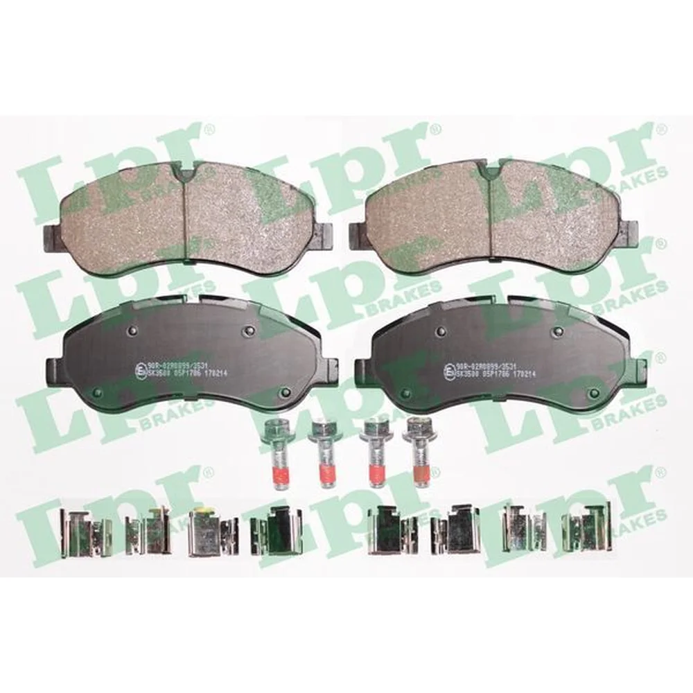 Pastillas de freno delanteras - FORD TRANSIT 2.0 TDCI - 2.2 TDCI SISTEMA BREMBO Sin testigo