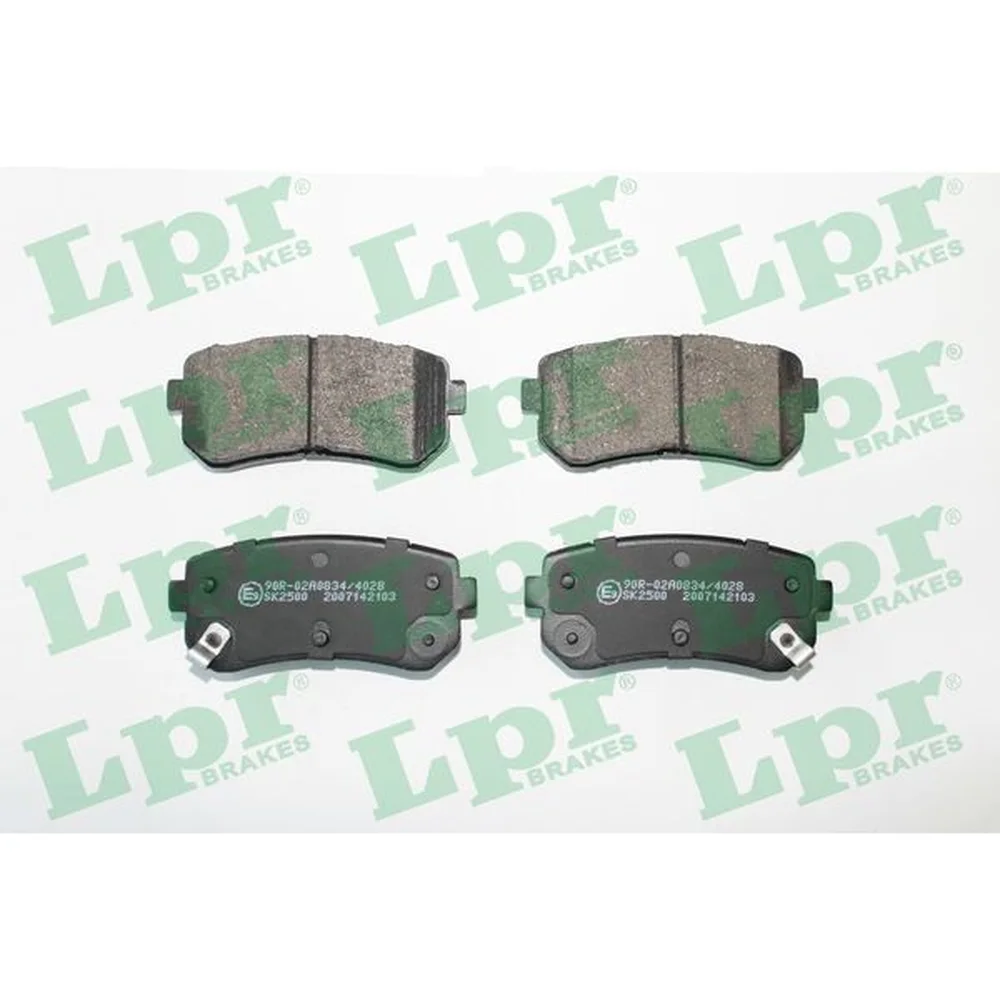 Pastillas de freno traseras - HYUNDAI TUCSON 1.6 T - 2.0 - KIA SPORTGE 2.0 - 2.0 CRDI 06/2015 -> - KIA PICANTO 1.2 09/2011 -> 02/2017