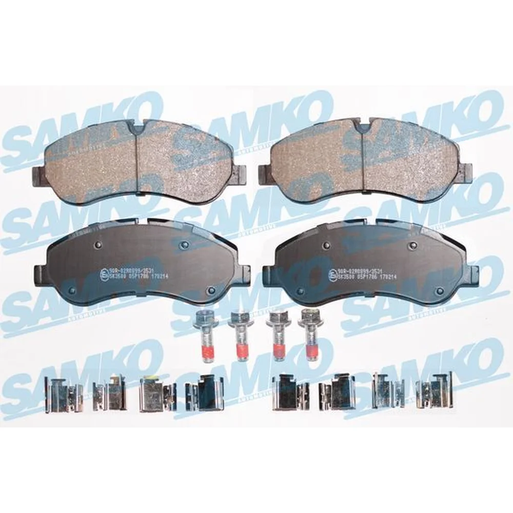 Pastillas de freno delanteras - FORD TRANSIT 2.0 TDCI - 2.2 TDCI SISTEMA BREMBO Sin testigo