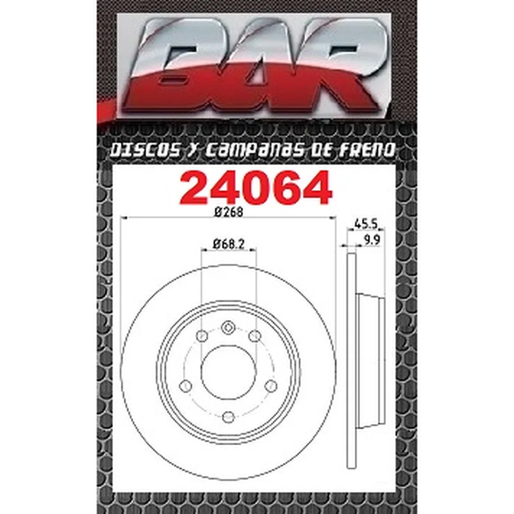 Discos Traseros Estándar - FORD -Galaxy 1,9TDI/ 2,0i / 2,3 16V / 2,8i 16V / ( VX, VY)