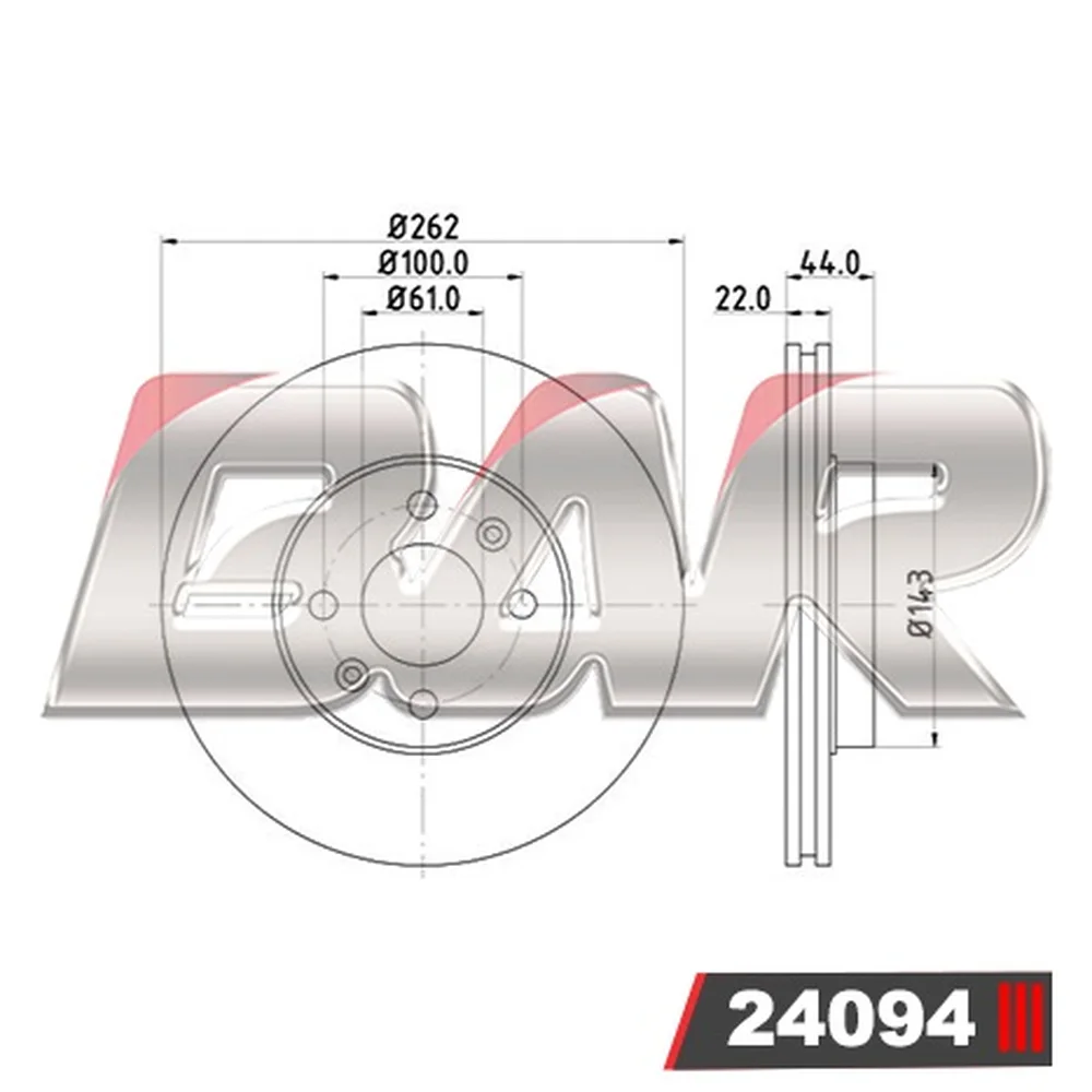 Discos Delanteros Estándar - RENAULT -Laguna/Safrane (4 agujeros)