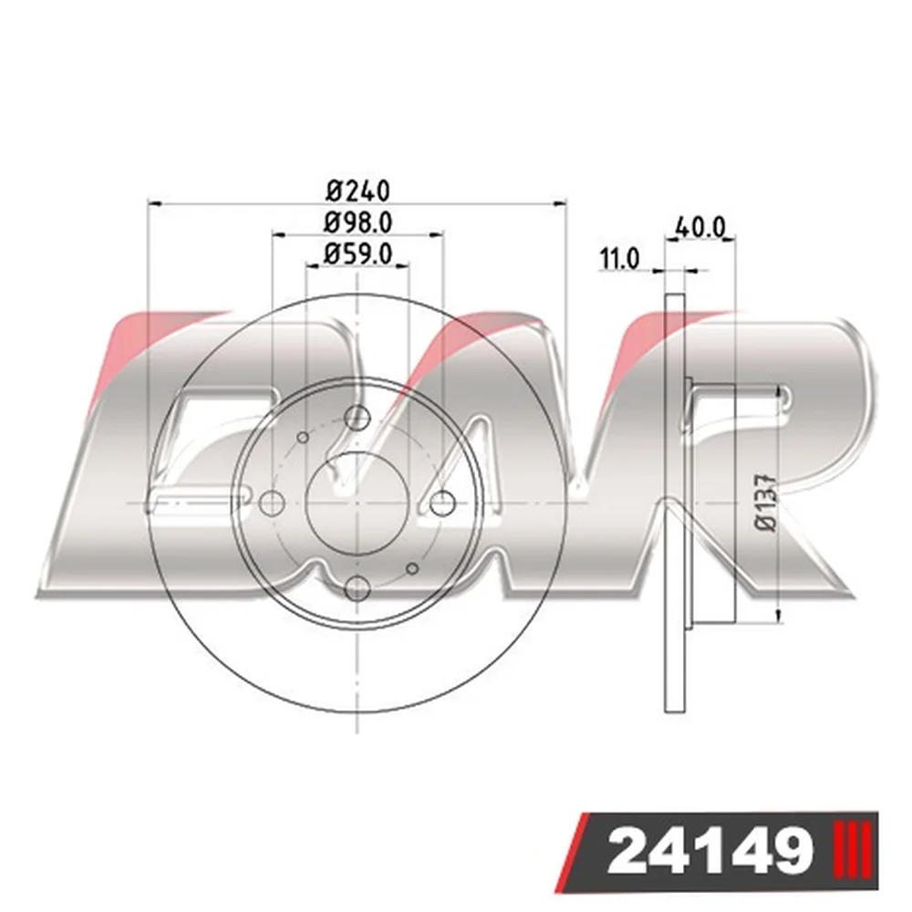 Discos Delanteros Estándar - ALFA ROMEO -145/146 1.8i/2.0i Twin Spark