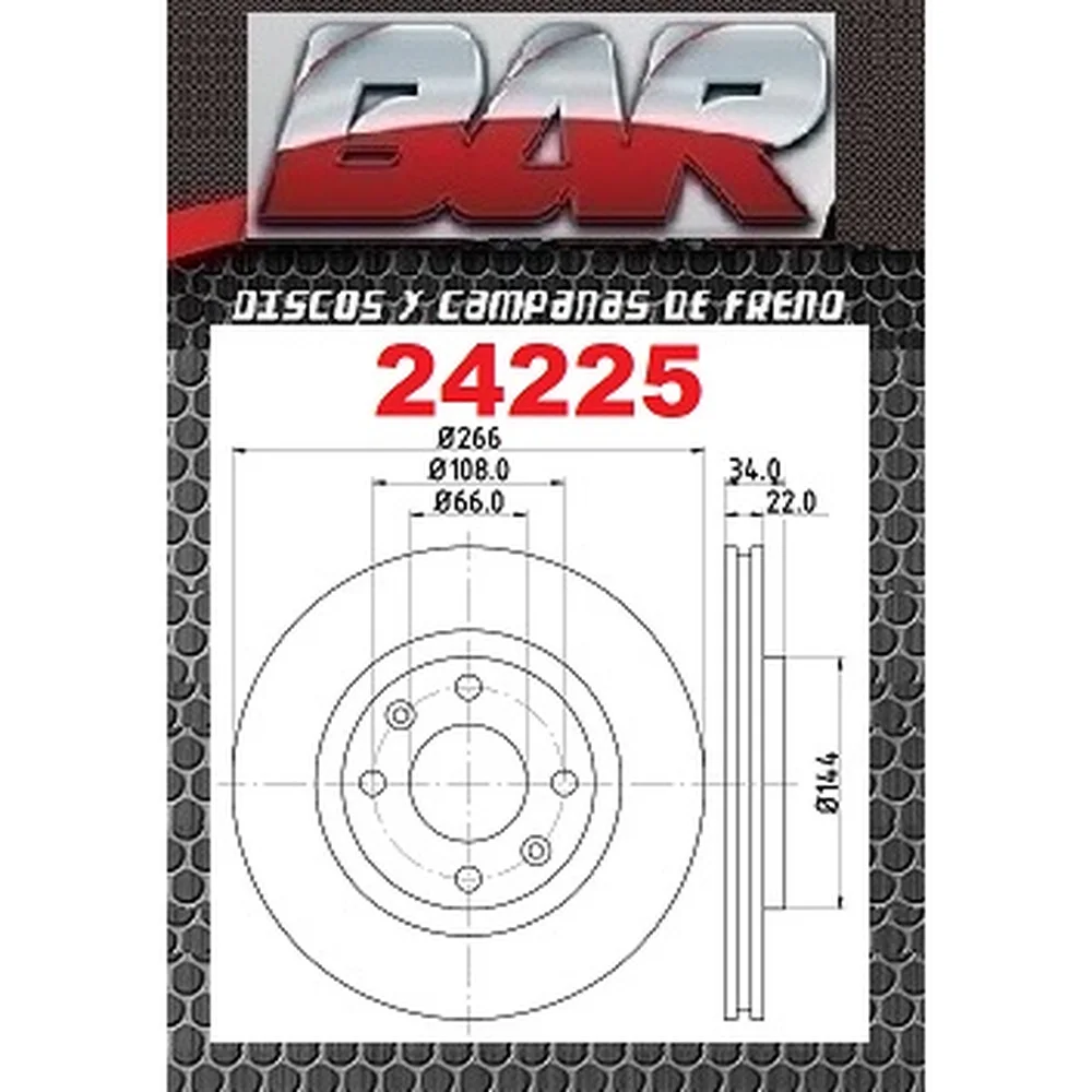 Discos Delanteros Estándar - CITROËN -C 3 - 1.6 16 v. / 1.4 16 v. Hdi
