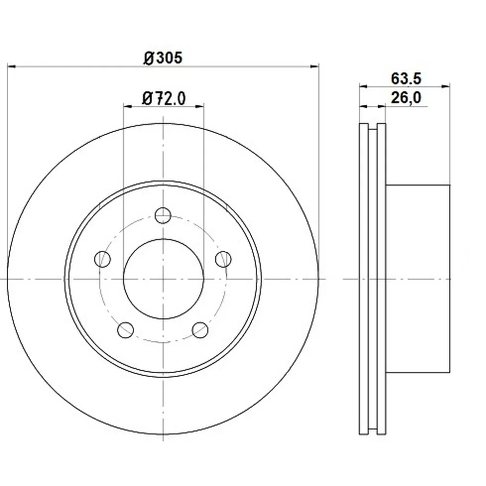 Discos Delanteros Estándar - JEEP -Cherokee/Grand Cherokee