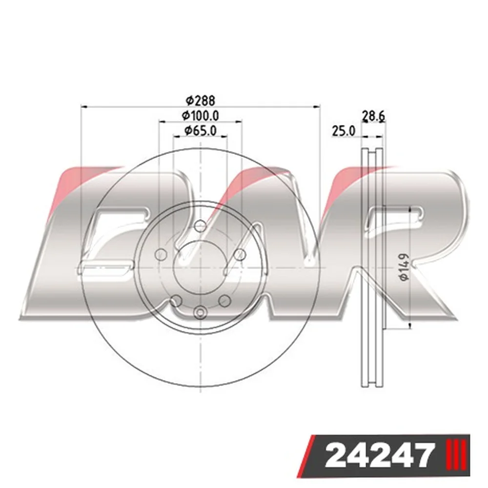 Discos Delanteros Estándar - VOLKSWAGEN -Golf 2.0i