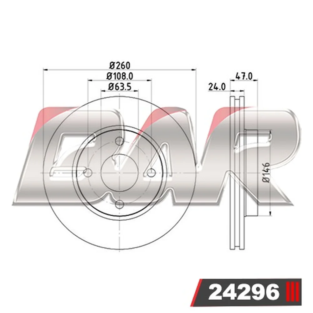 Discos Delanteros Estándar - FORD -Contour GL / LX