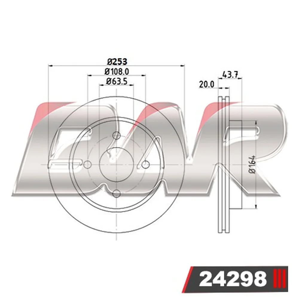 Discos Traseros Estándar - FORD -Contour GL / LX