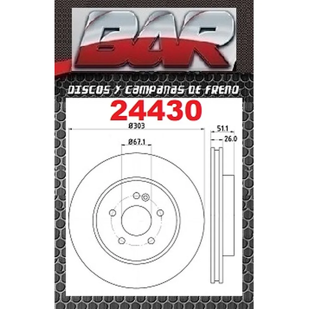 Discos Delanteros Estándar - MERCEDES BENZ -Clase M ML 270/320