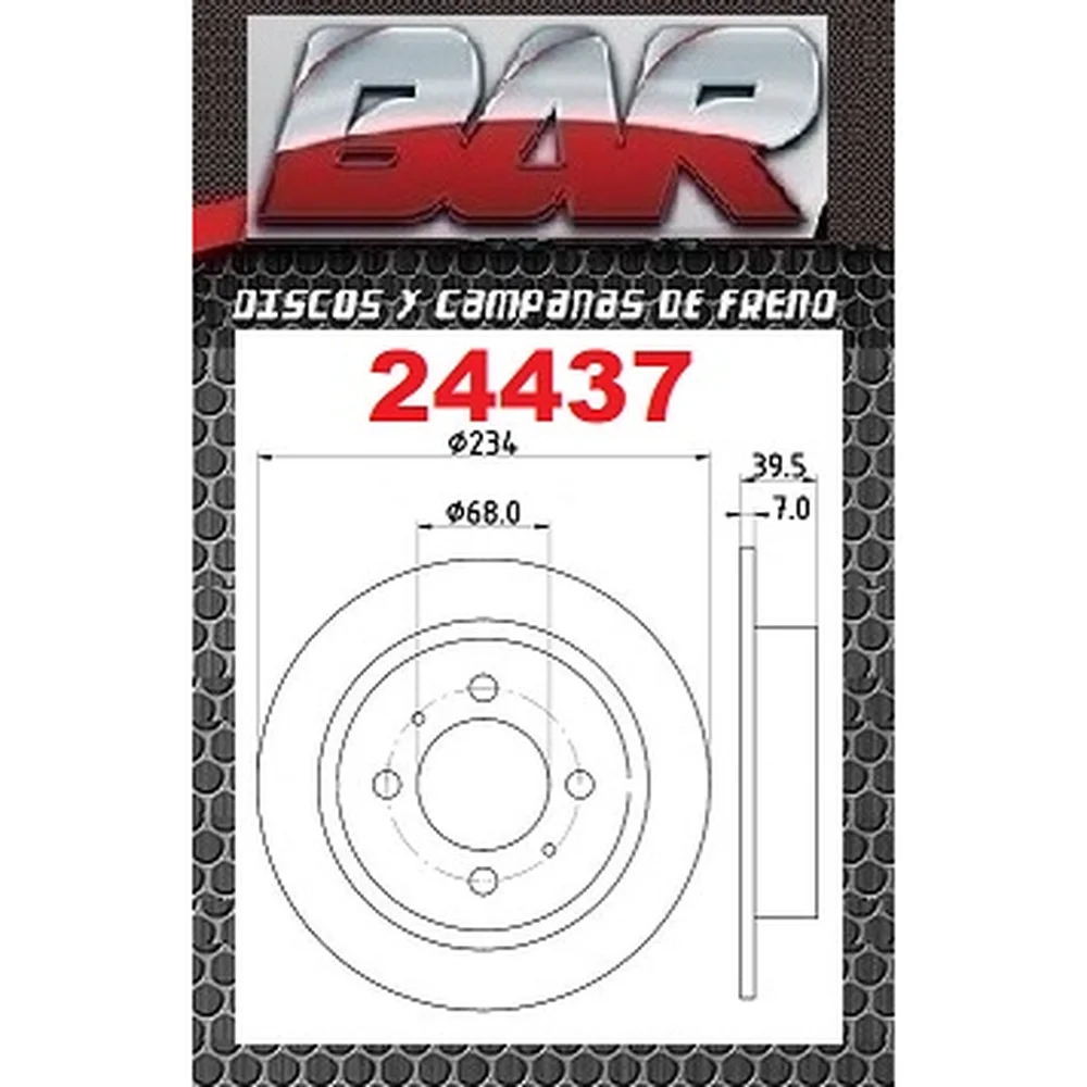 Discos Traseros Estándar - NISSAN-DATSUN -Sentra