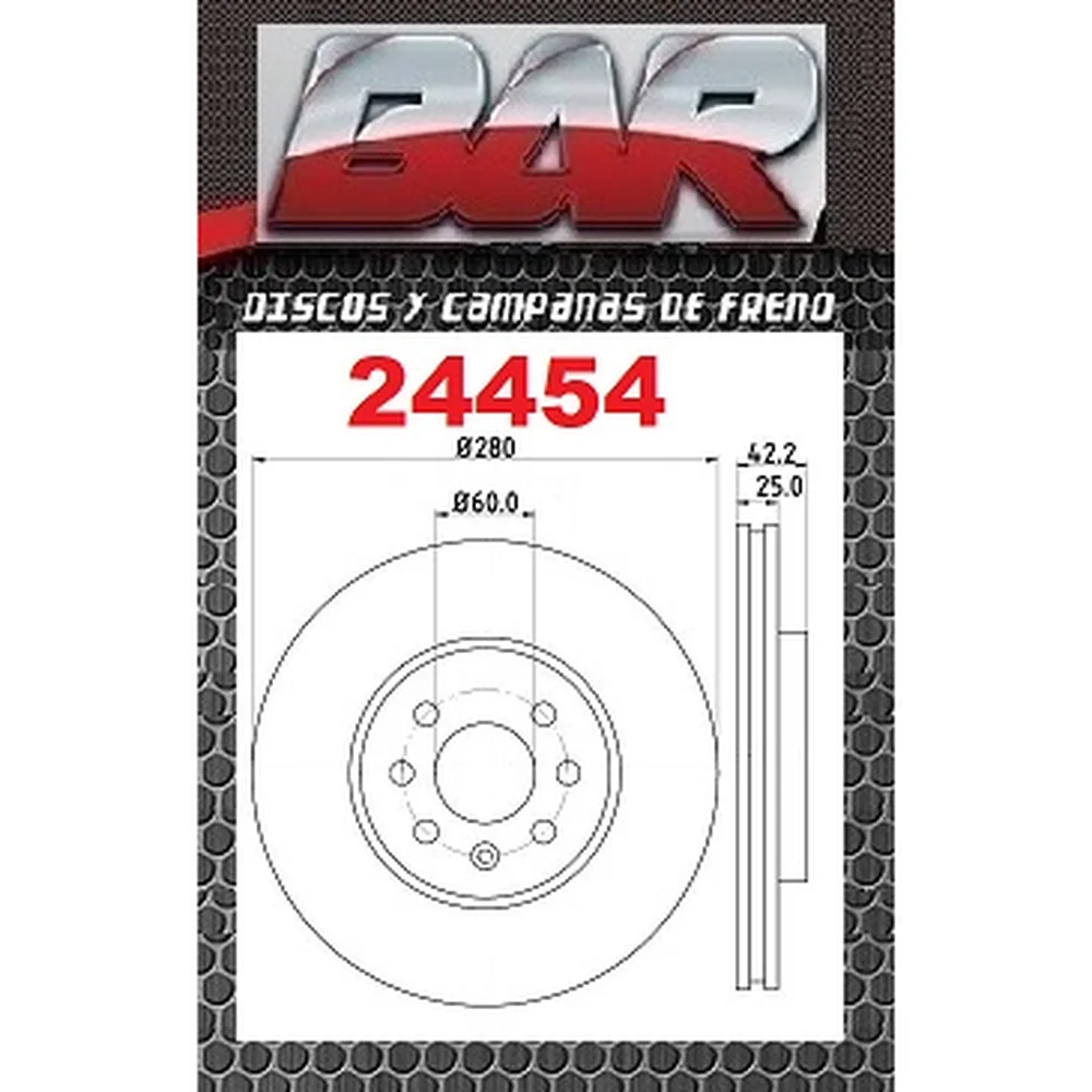 Discos Delanteros Estándar - CHEVROLET/OPEL/GM -Meriva 1.8 16v
