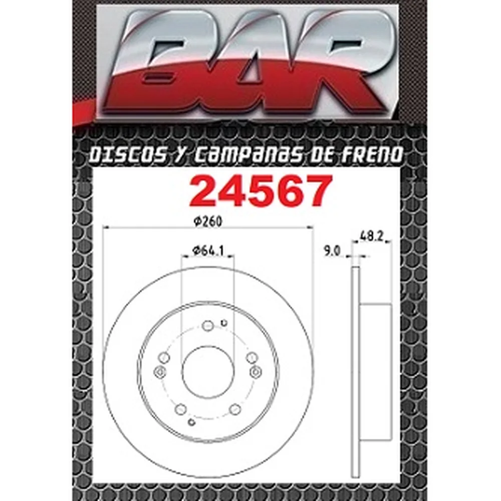 Discos Traseros Estándar - ACURA -Acura RSX - HONDA Accord 3,0