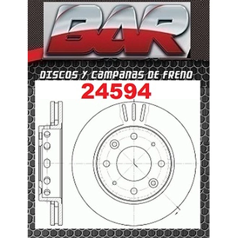 Discos Delanteros Estándar - KIA -Carens 1,8I 16V - Clarus