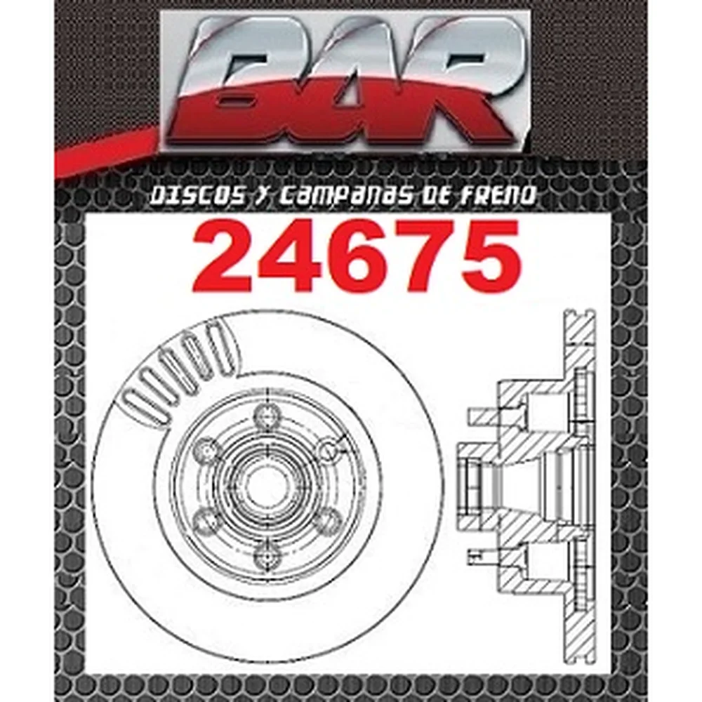 Discos Delanteros Estándar - CHRYSLER - DODGE -Dakota 2WD pistas clavadas en MAZA