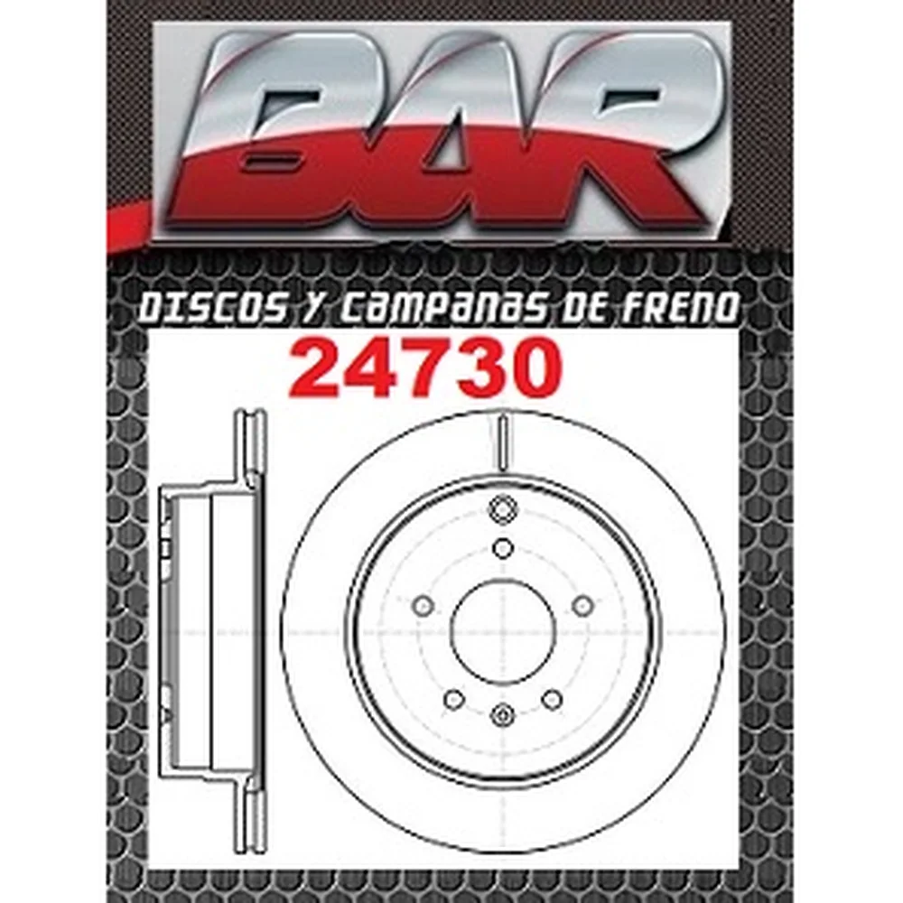 Discos Traseros Estándar - CHEVROLET/OPEL/GM -Captiva 2.4 / 3.6 Con Campana