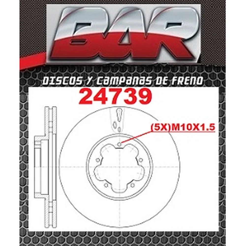Discos Delanteros Estándar - FORD -Transit 330 2.4 TDI
