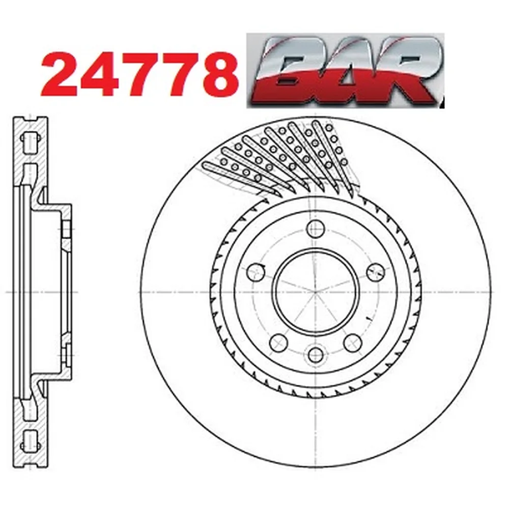 Discos Delanteros Estándar - VOLKSWAGEN -Transporter T5 1.9 Tdi Rueda 17