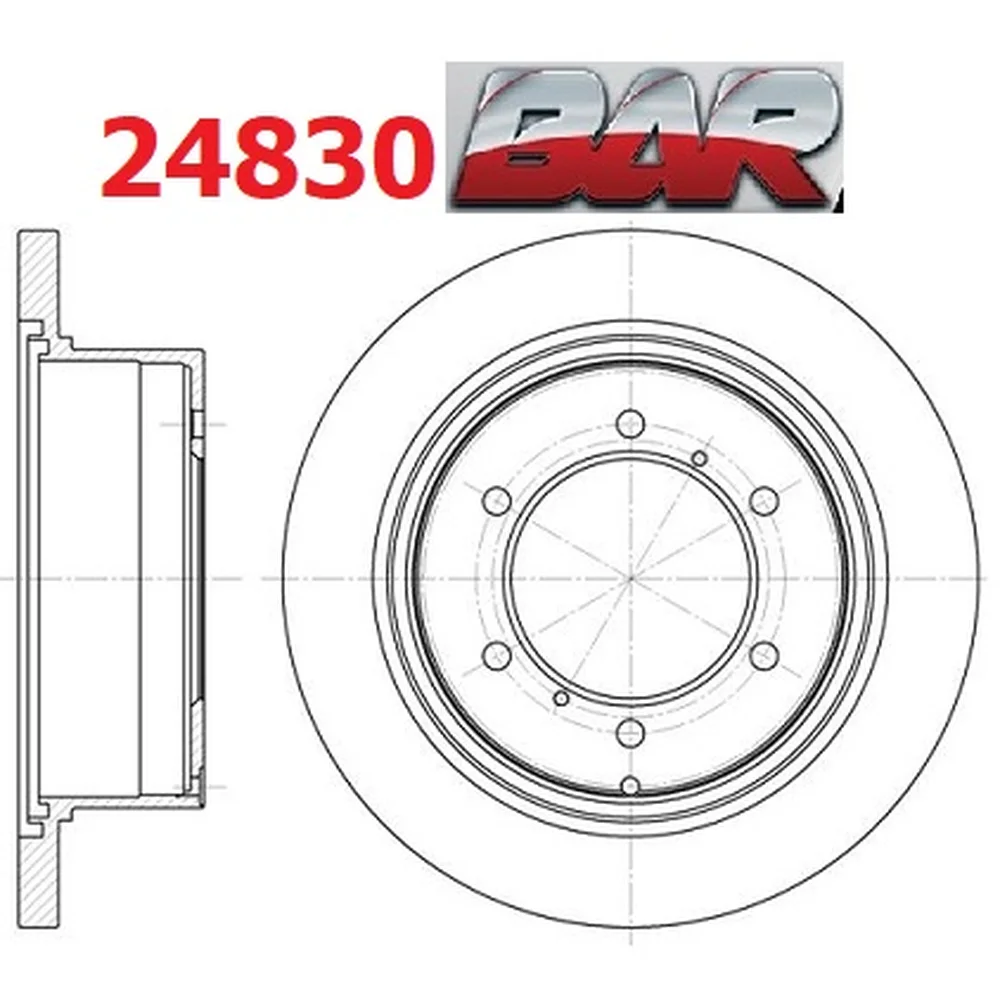 Discos Traseros Estándar - MITSUBISHI -Montero 2.5L / 2.8L / 3.0 / 3.5 / Sport