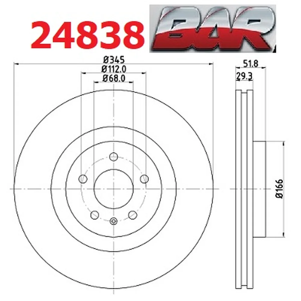 Discos Delanteros Estándar - AUDI -A4 A5 Q5