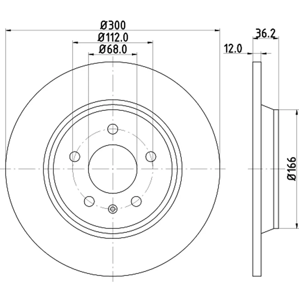 Discos Traseros Estándar - AUDI -A4 - A5 -A6 - A7 - Q5