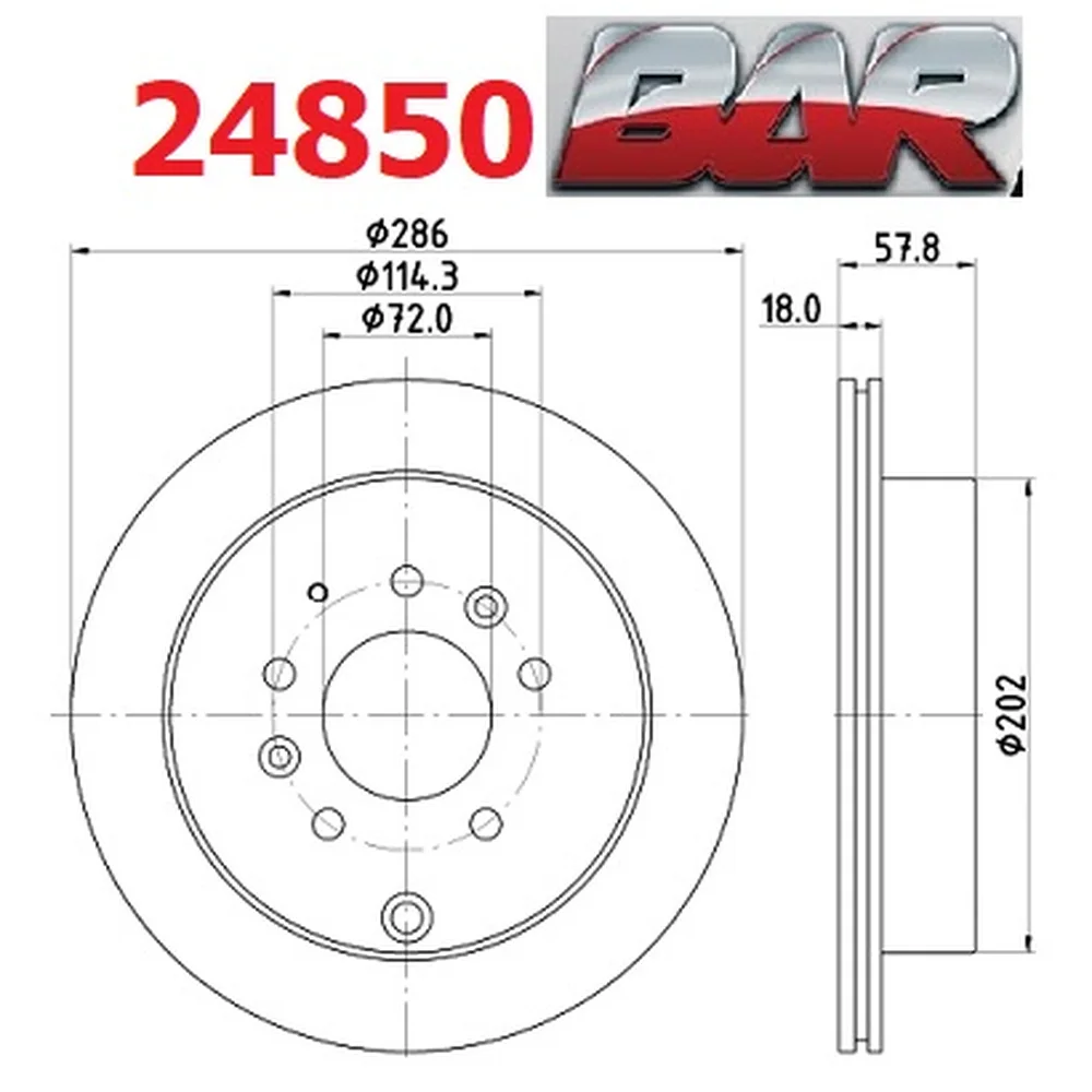 Discos Traseros Estándar - MAZDA -MPV