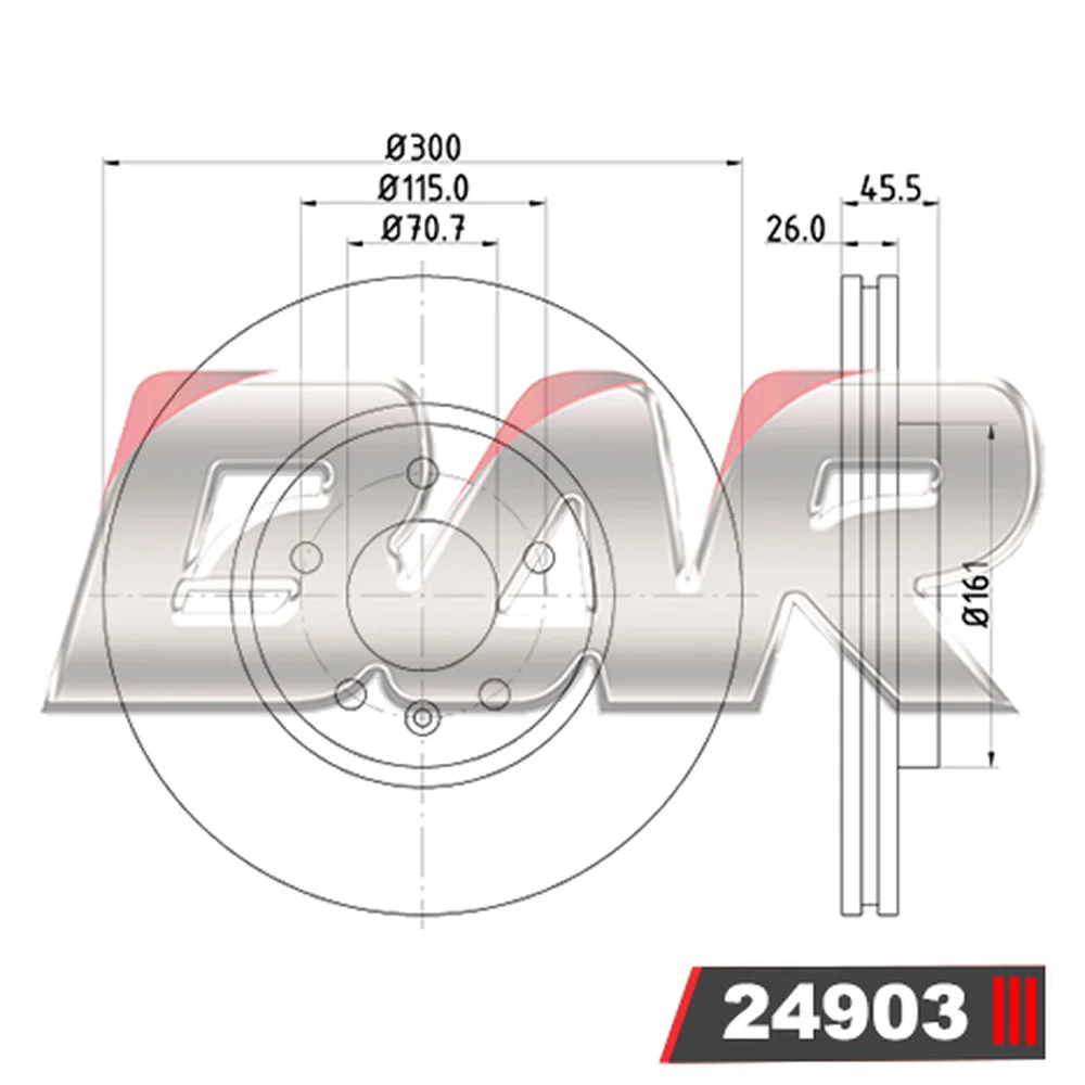 Discos Delanteros Estándar - CHEVROLET/OPEL/GM -Cruze