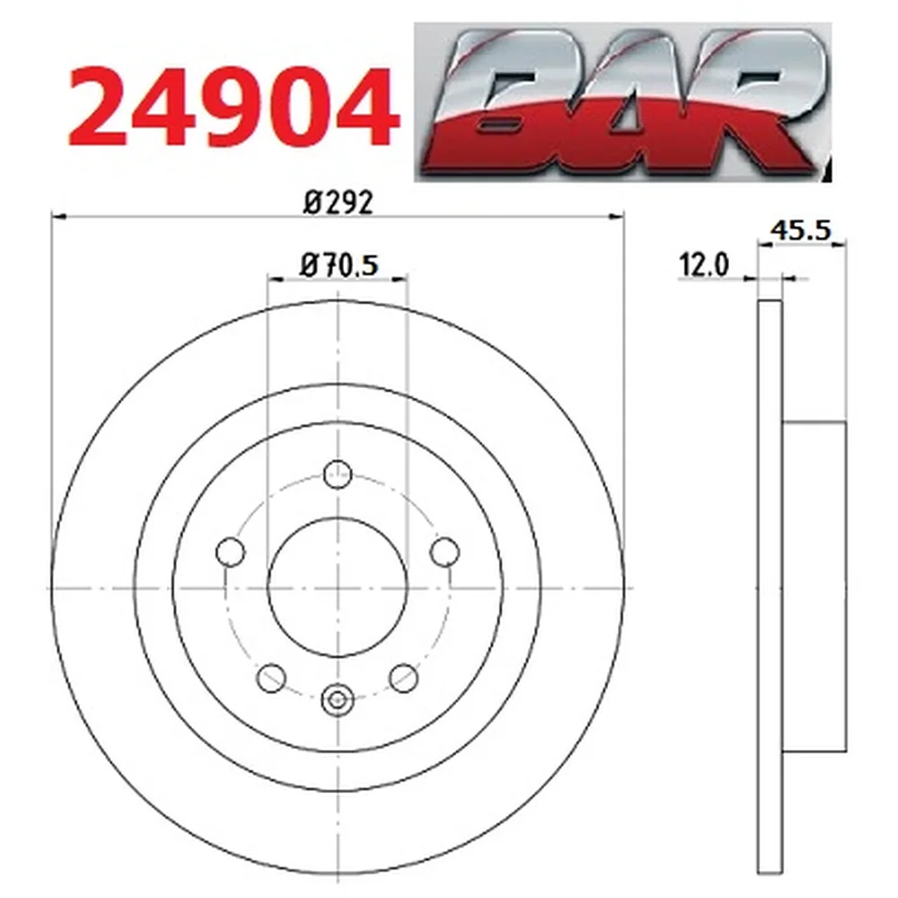 Discos Traseros Estándar - CHEVROLET/OPEL/GM -Cruze