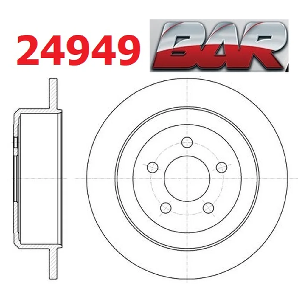 Discos Traseros Estándar - CHRYSLER - DODGE -Nitro