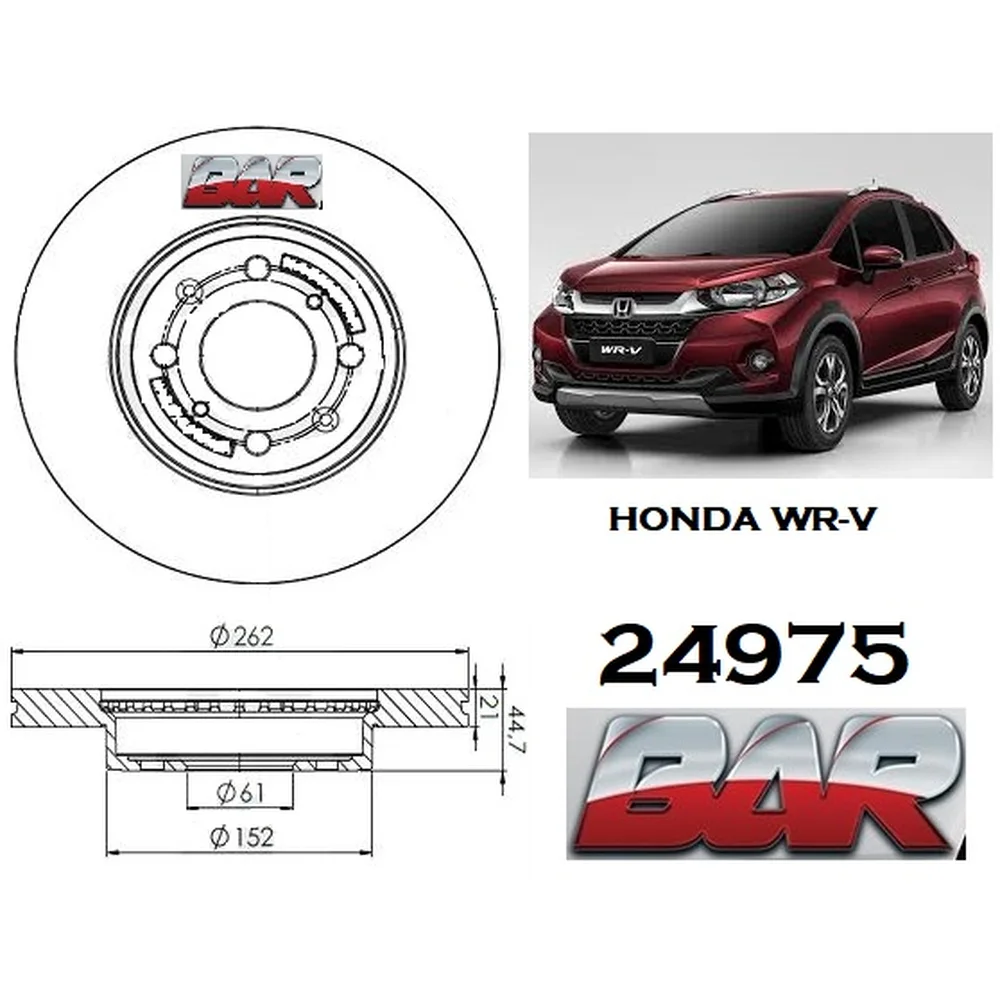 Discos Delanteros Estándar - HONDA -Fit 1,5