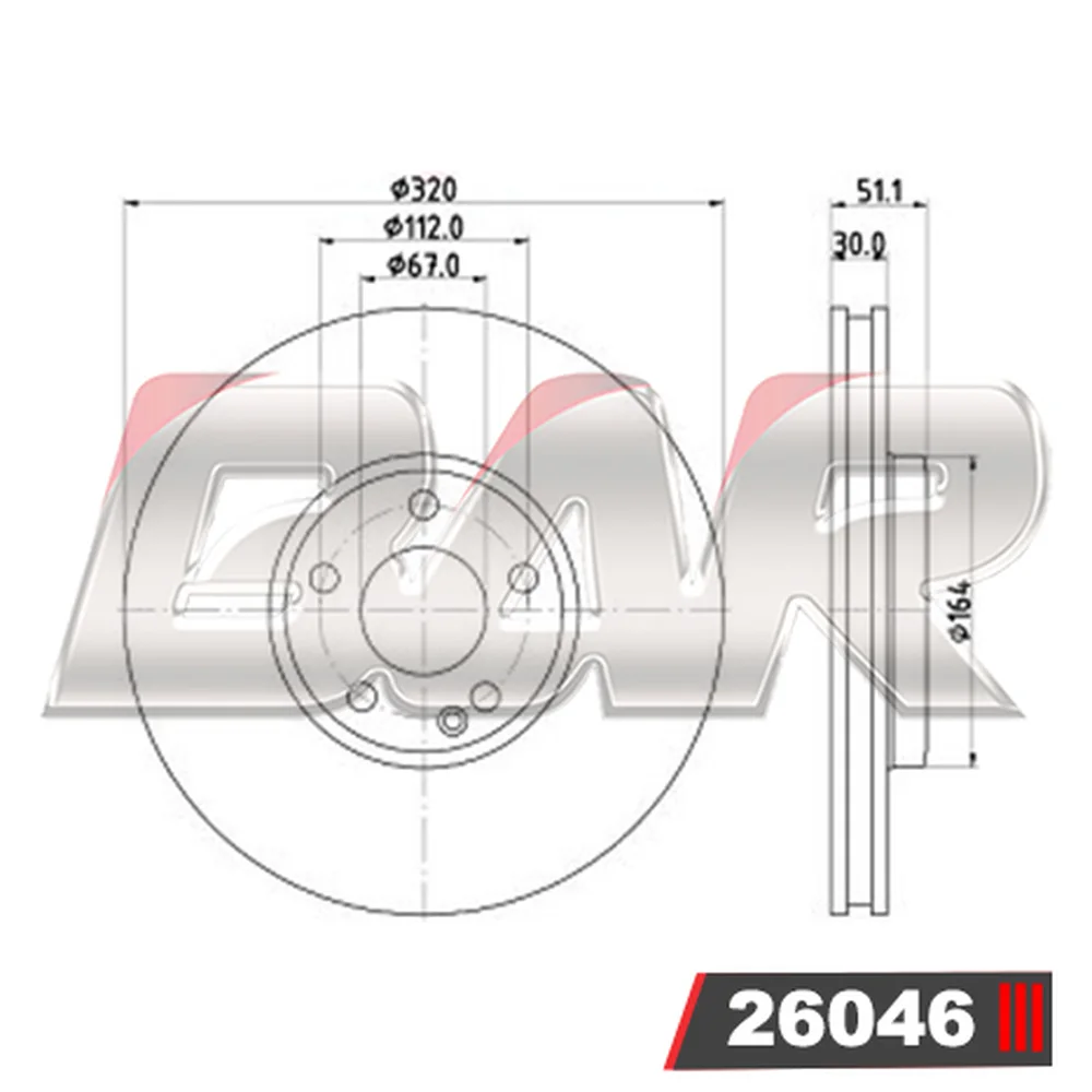 Discos Delanteros Estándar - MERCEDES BENZ -Clase A A250