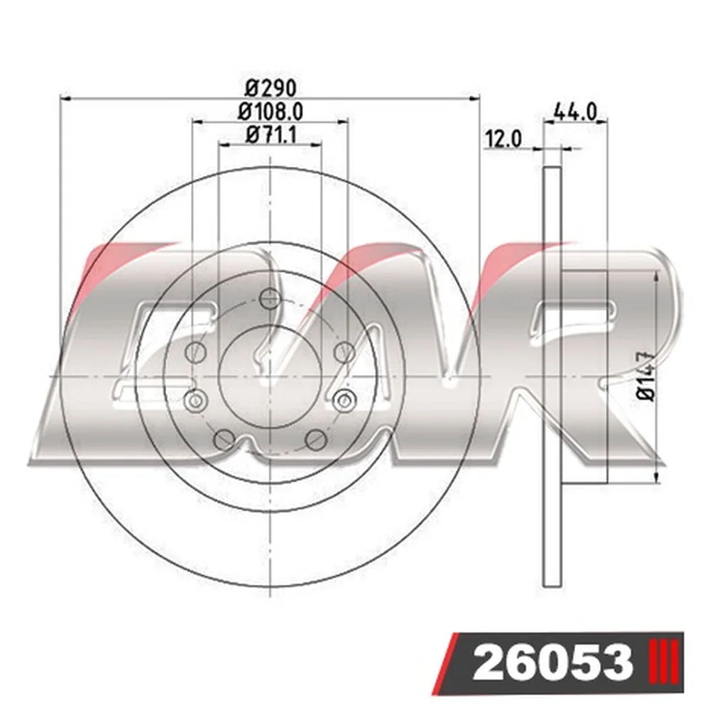 Discos Traseros Estándar - PEUGEOT -508