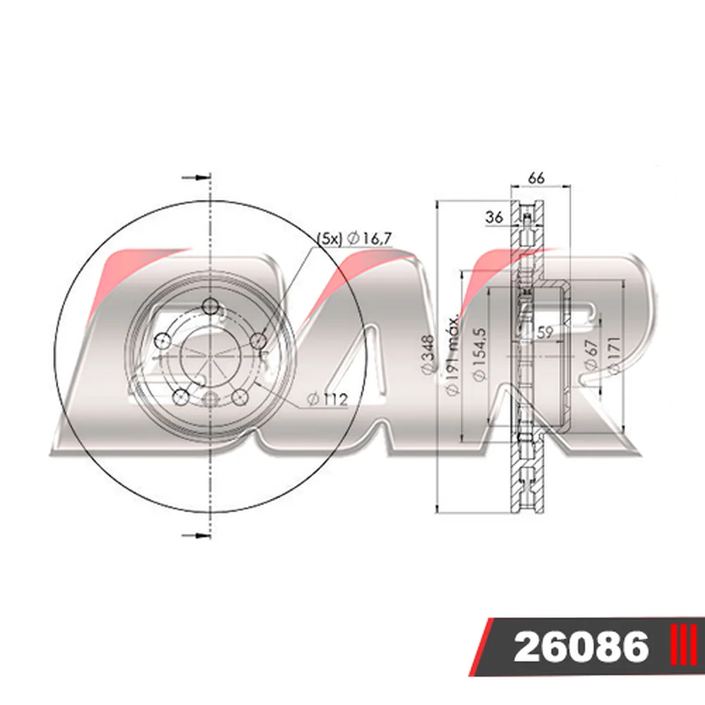 Discos Delanteros Estándar - BMW -Serie 3 330I