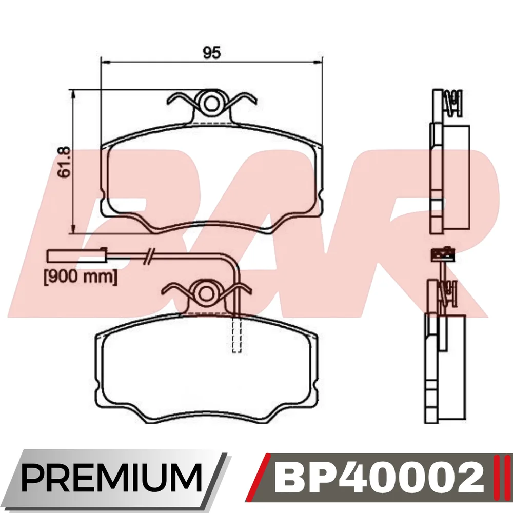 Pastillas de freno delanteras - ALFA ROMEO 155 - 33 90/94