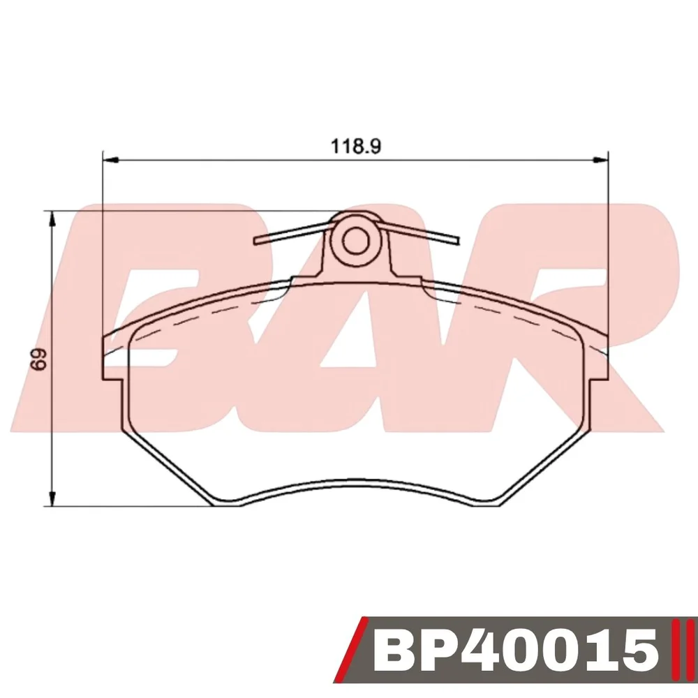 Pastillas de freno delanteras - AUDI /FORD GALAXI/SEAT IBIZA/VOLKSWAGEN GOLF 72/96