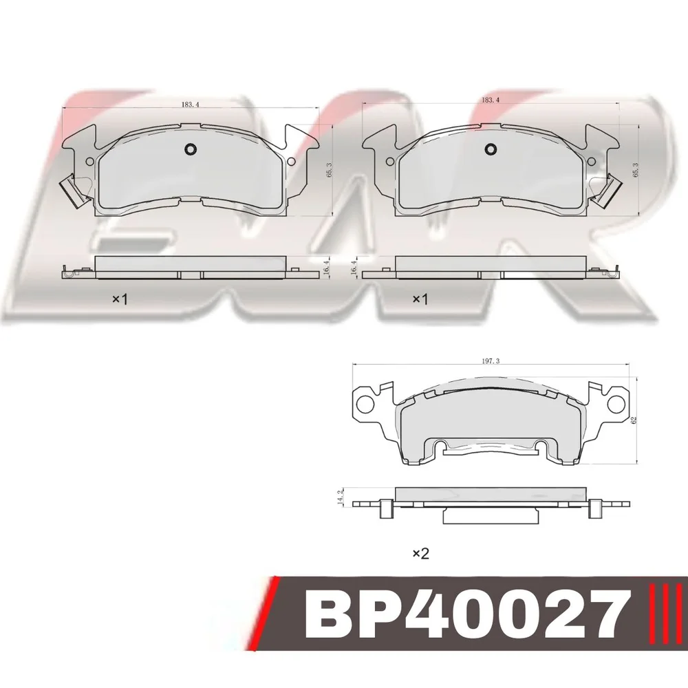 Pastillas de freno delanteras - CHEVROLET C-10 SILVERADO/JEEP/GMC 70/94