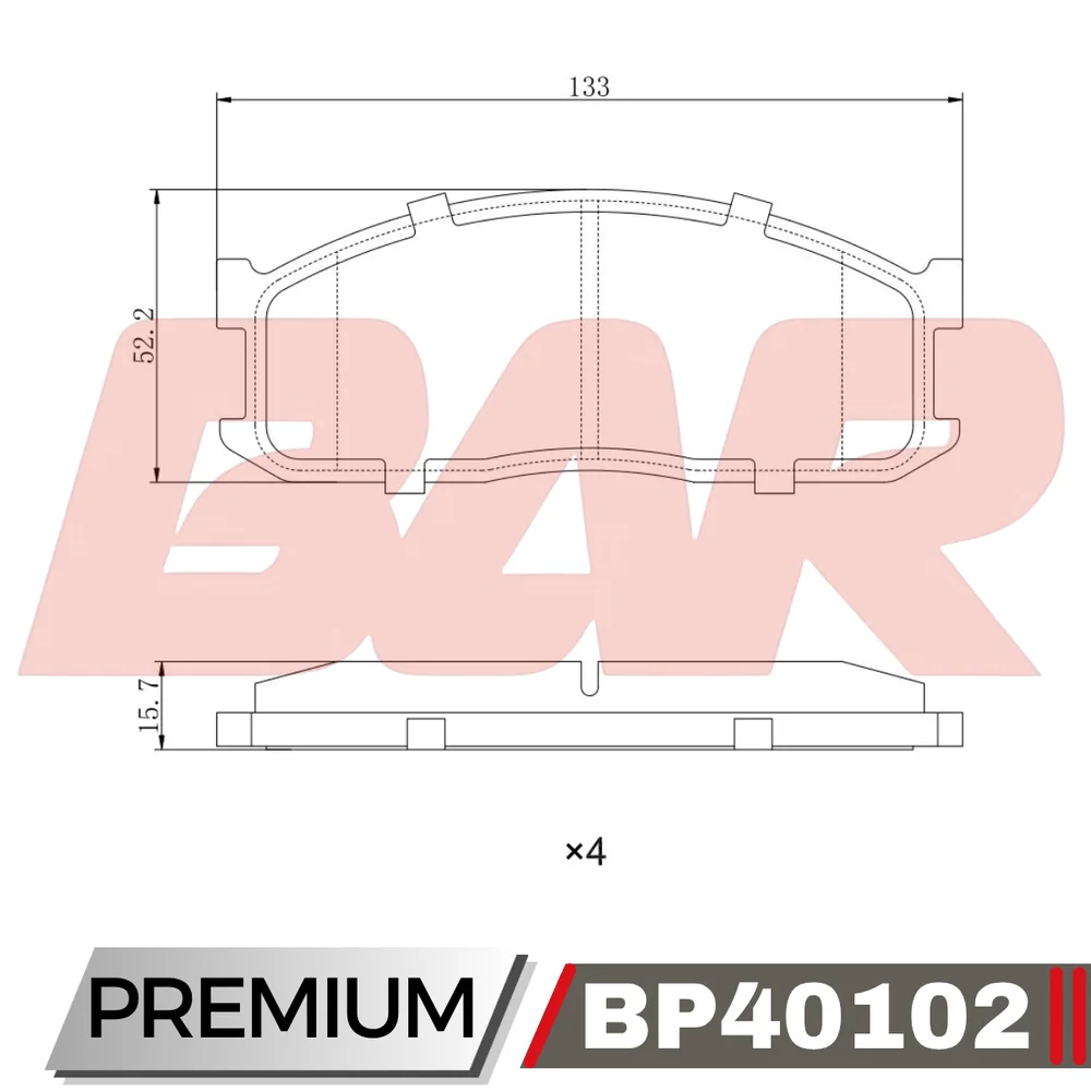 Pastillas de freno delanteras - KIA BESTA / MAZDA VAN -FURGON MPV 89/94