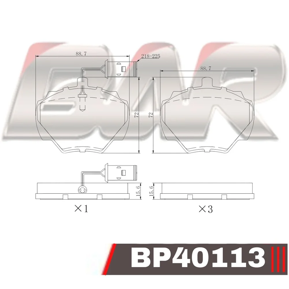 Pastillas de freno traseras - LAND ROVER DISCOVERY 90/94