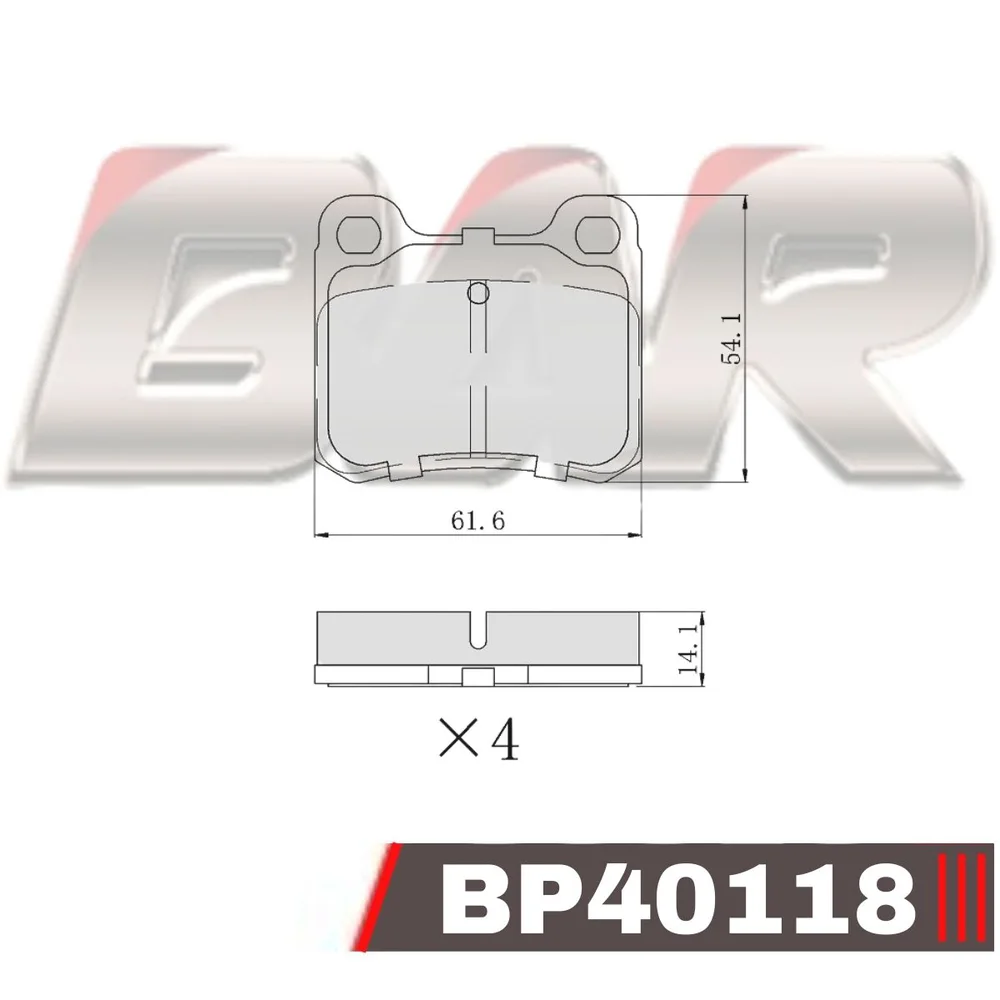 Pastillas de freno traseras - M.BENZ 190E-C180-200-E200-300 82/