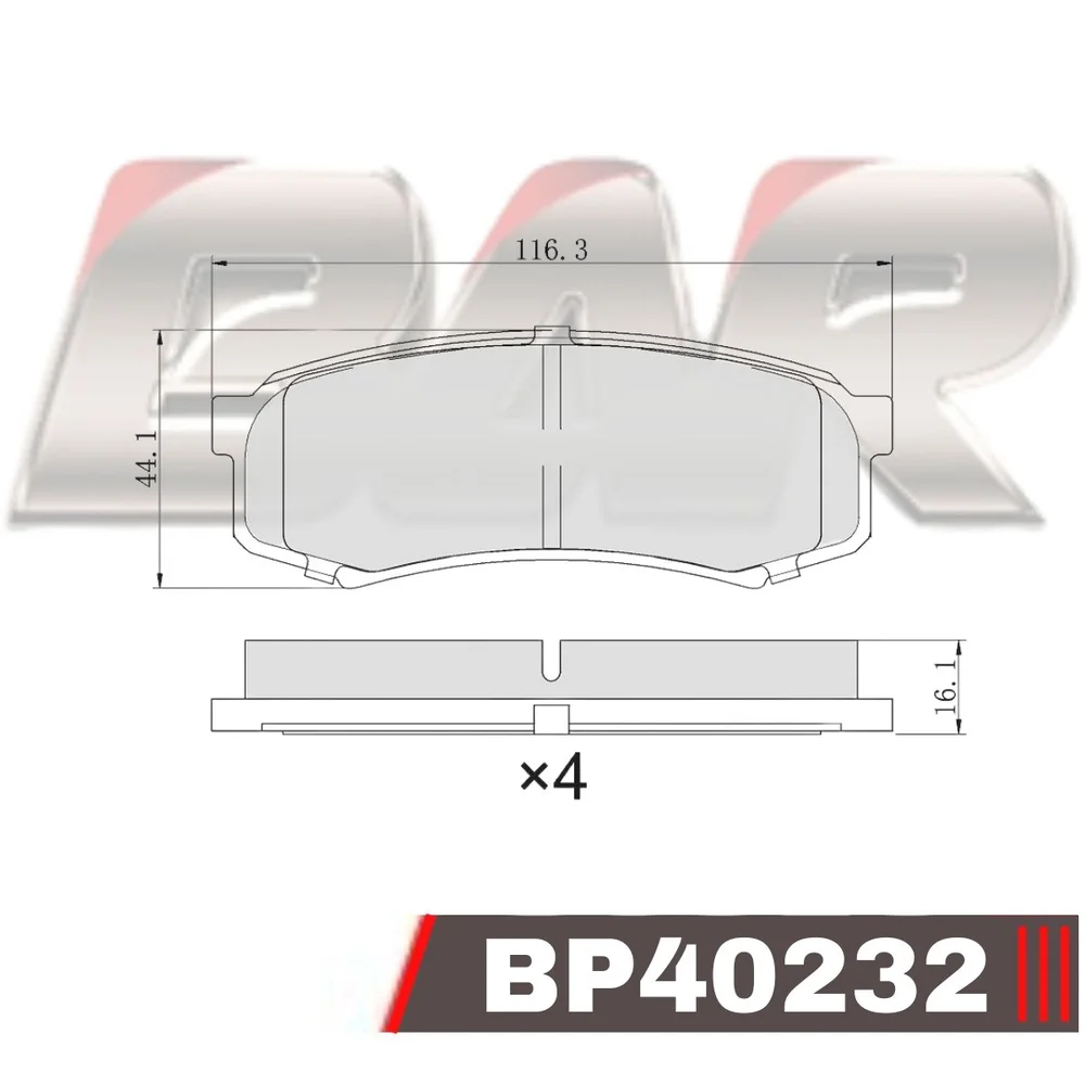 Pastillas de freno traseras - TOYOTA LAND CRUISER/LEXUS 90/94