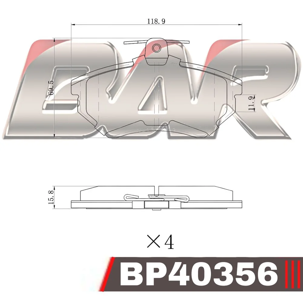 Pastillas de freno delanteras - AUDI 81-90/ VOLKS. GOLF-PASSAT-VARIANT/SEAT 72/99