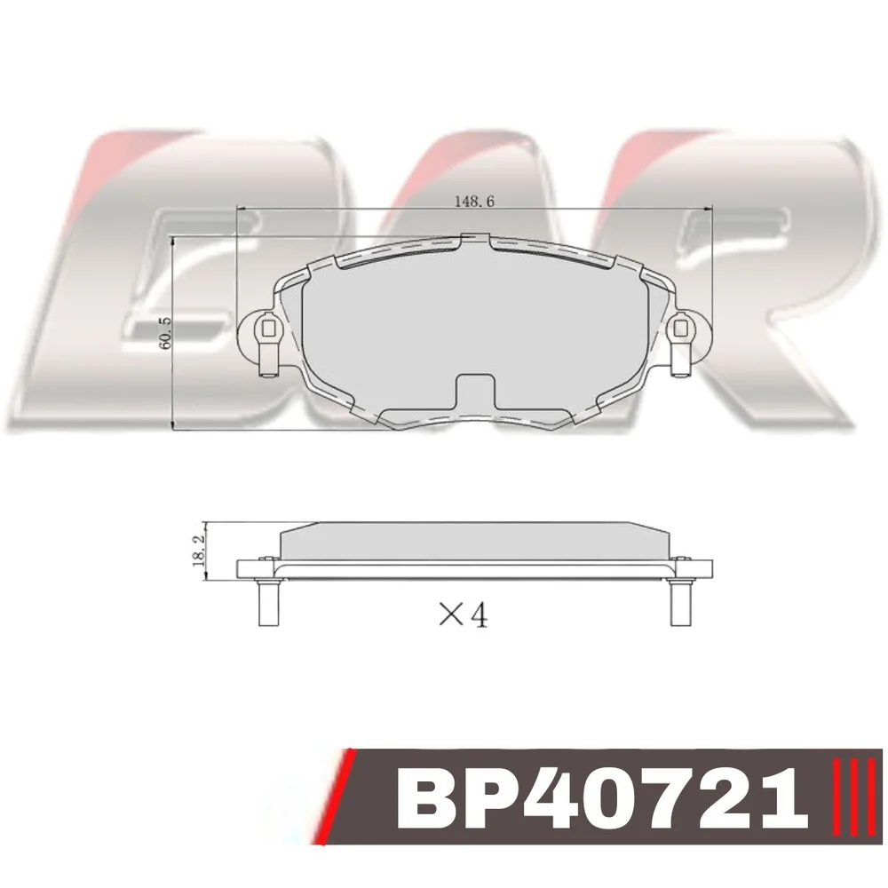 Pastillas de freno delanteras - FORD MONDEO DSL-TDI /JAGUAR X-TYPE 2.5-3.0 V6 2001