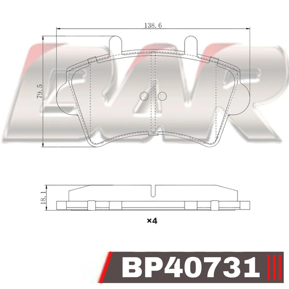 Pastillas de freno delanteras - RENAULT MASTER 2002 /