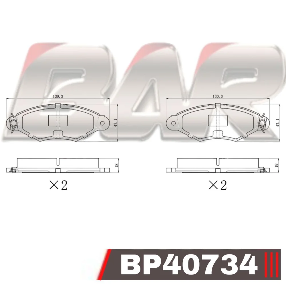Pastillas de freno delanteras - CITROEN XSARA/ PEUGEOT 206/ (CON SENSOR) 2002/