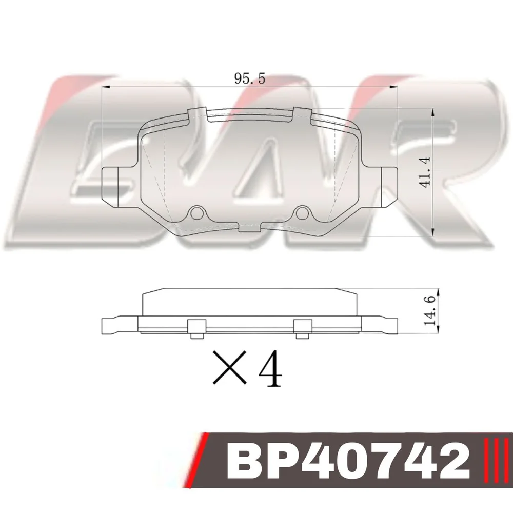 Pastillas de freno traseras - MERCEDES Clase A W168 97/ - Vaneo 01/