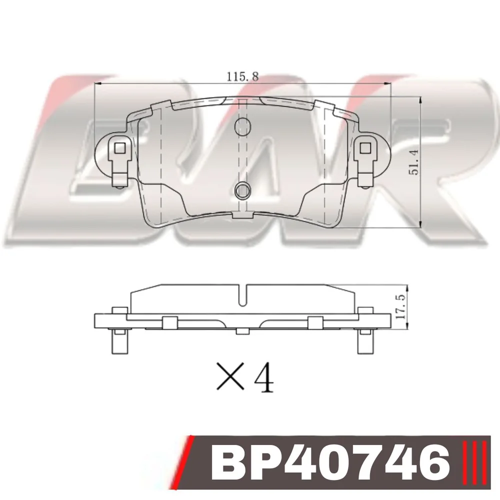 Pastillas de freno traseras - RENAULT Master (todos) /OPEL Movano 00/