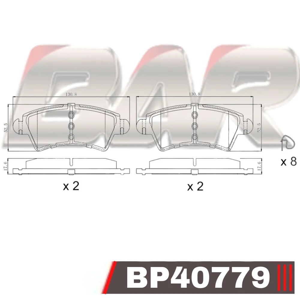Pastillas de freno delanteras - CITROEN Xsara-XPicasso /PEUGEOT 206-306-307 02/