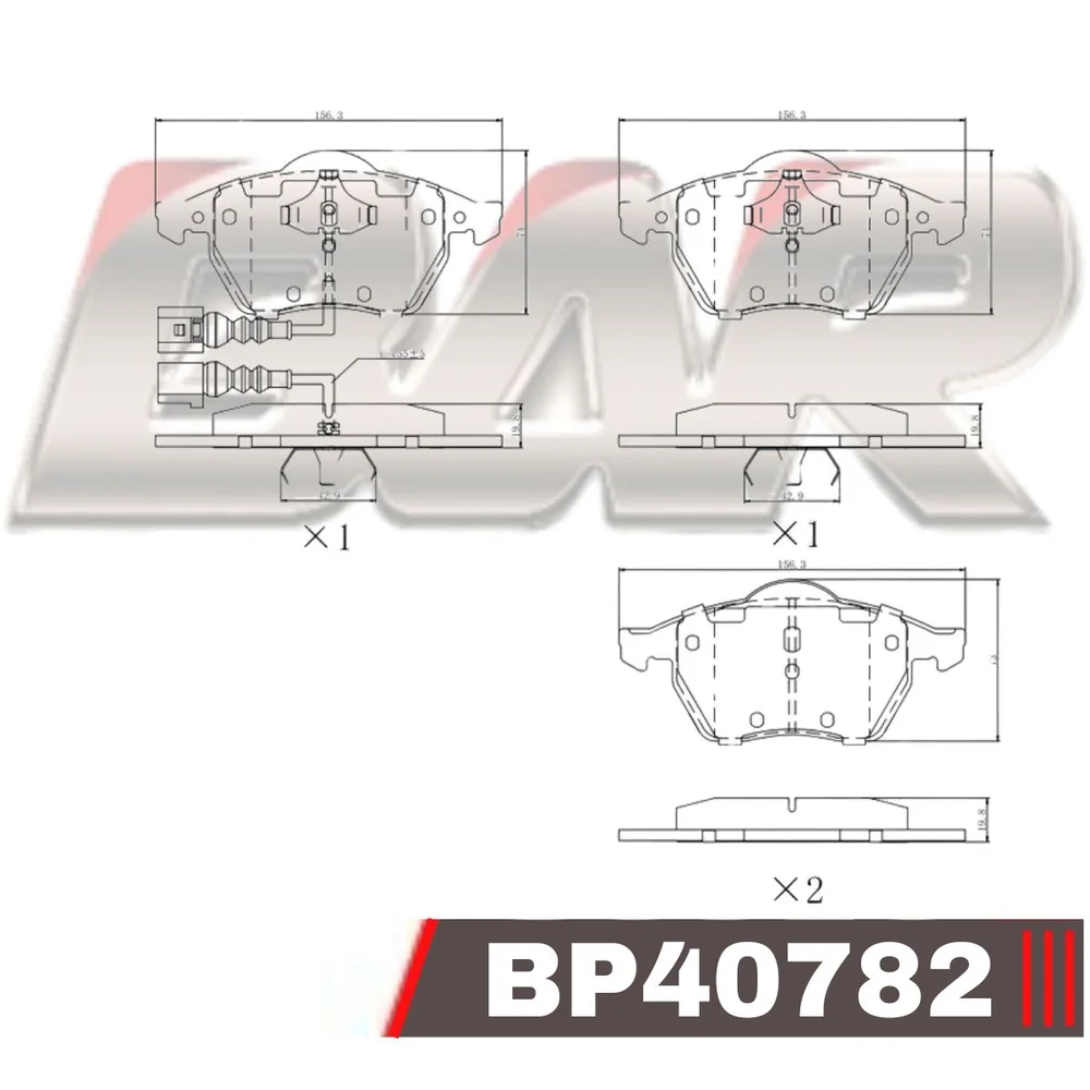 Pastillas de freno delanteras - AUDI A3-S3-TT/SEAT/SKODA/VW Bora-Golf-NewB 98/