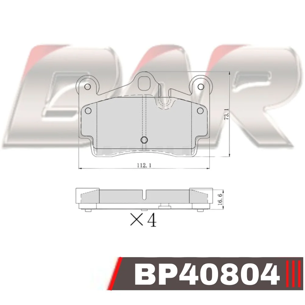 Pastillas de freno traseras - AUDI Q7-PORSCHE-CAYENNE S/TURBO/VW TOUAREG