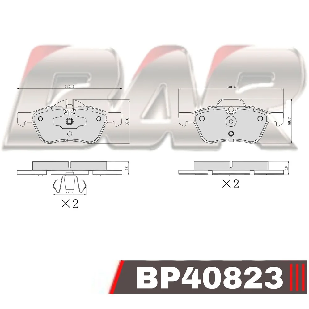 Pastillas de freno delanteras - BMW Mini - Mini Cabriolet 01/