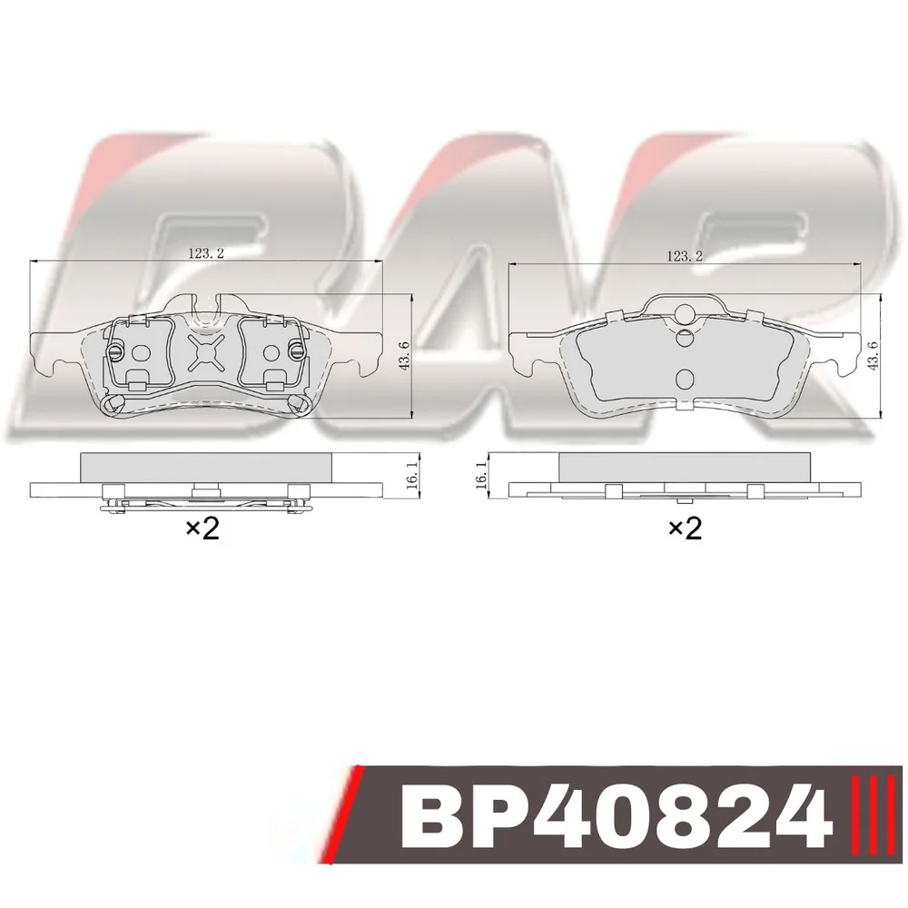 Pastillas de freno traseras - BMW Mini - Mini Cabriolet 01/